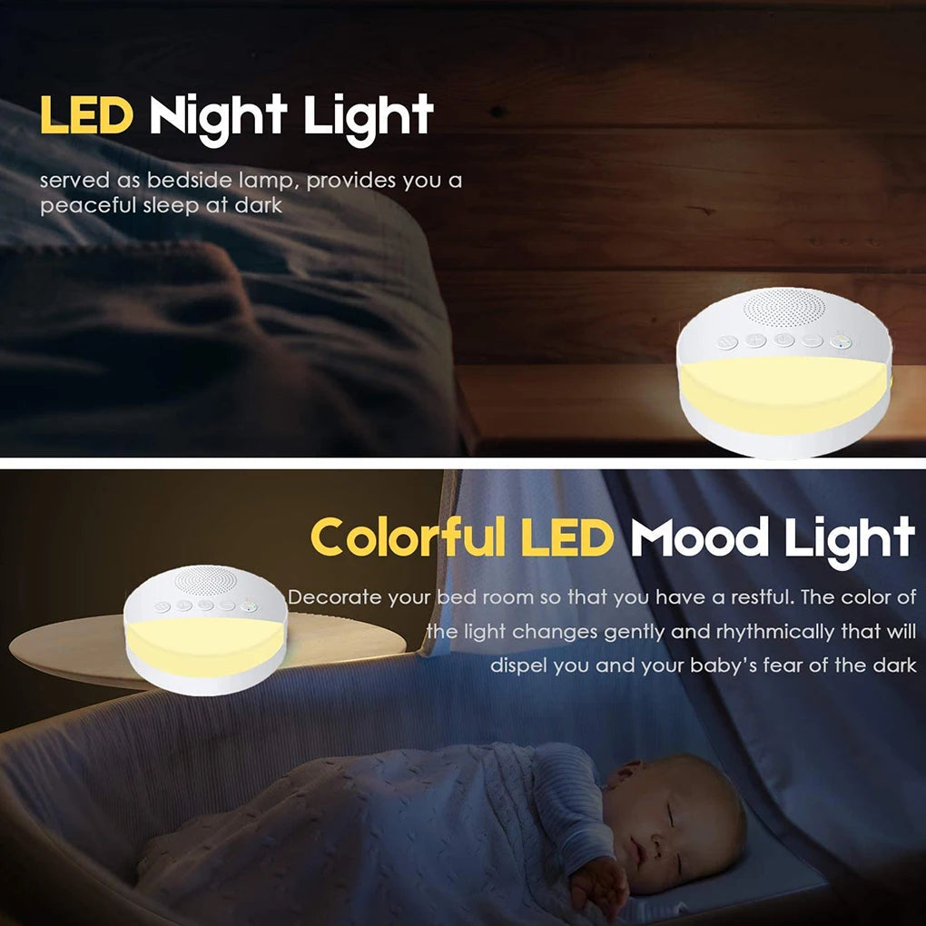 BNest White Noise Machine with Night Light